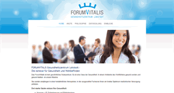 Desktop Screenshot of forum-vitalis.de